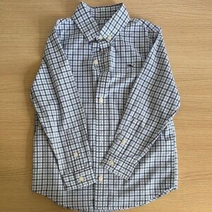 Vineyard Vines Blue and White Button Down Shirt